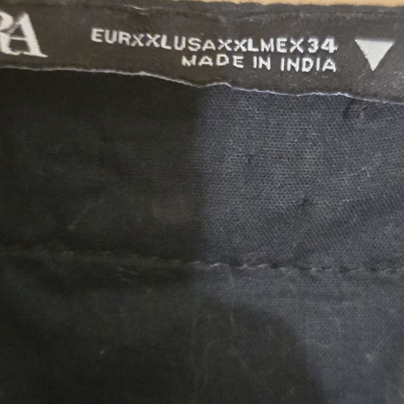 Zara Printed Mini Tunic Dress. Black and white polka dots. Size XXL. - Picture 15 of 16